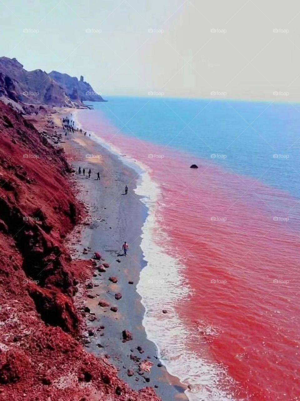 Unbelievable, amazing , beautiful red beach is  an art of god, great place for vacation..