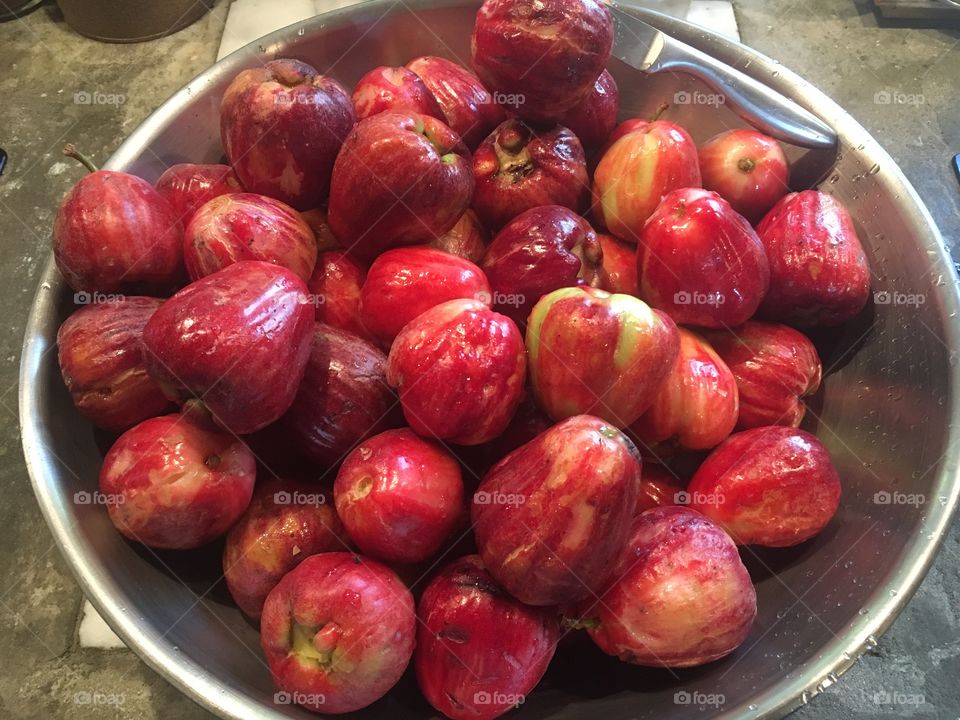 Basket of mountain Apple fruits
