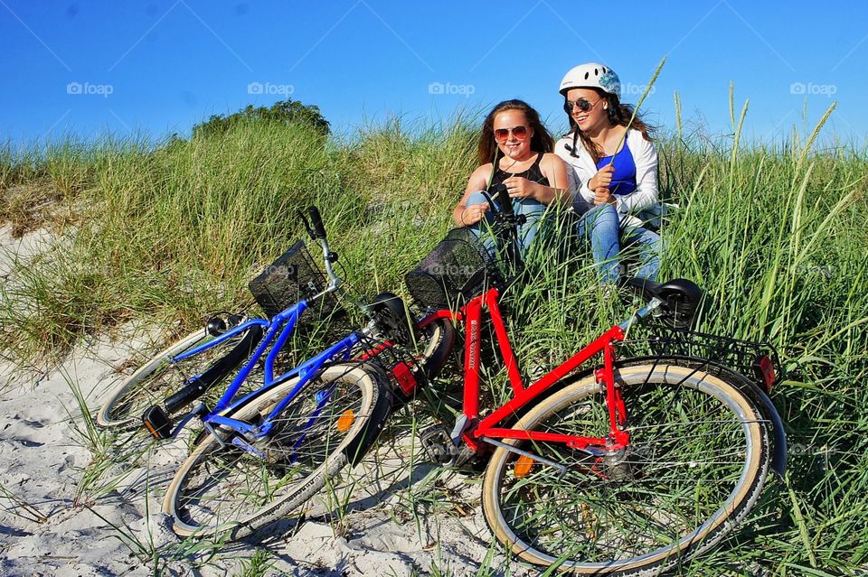 Break in the sand dunes