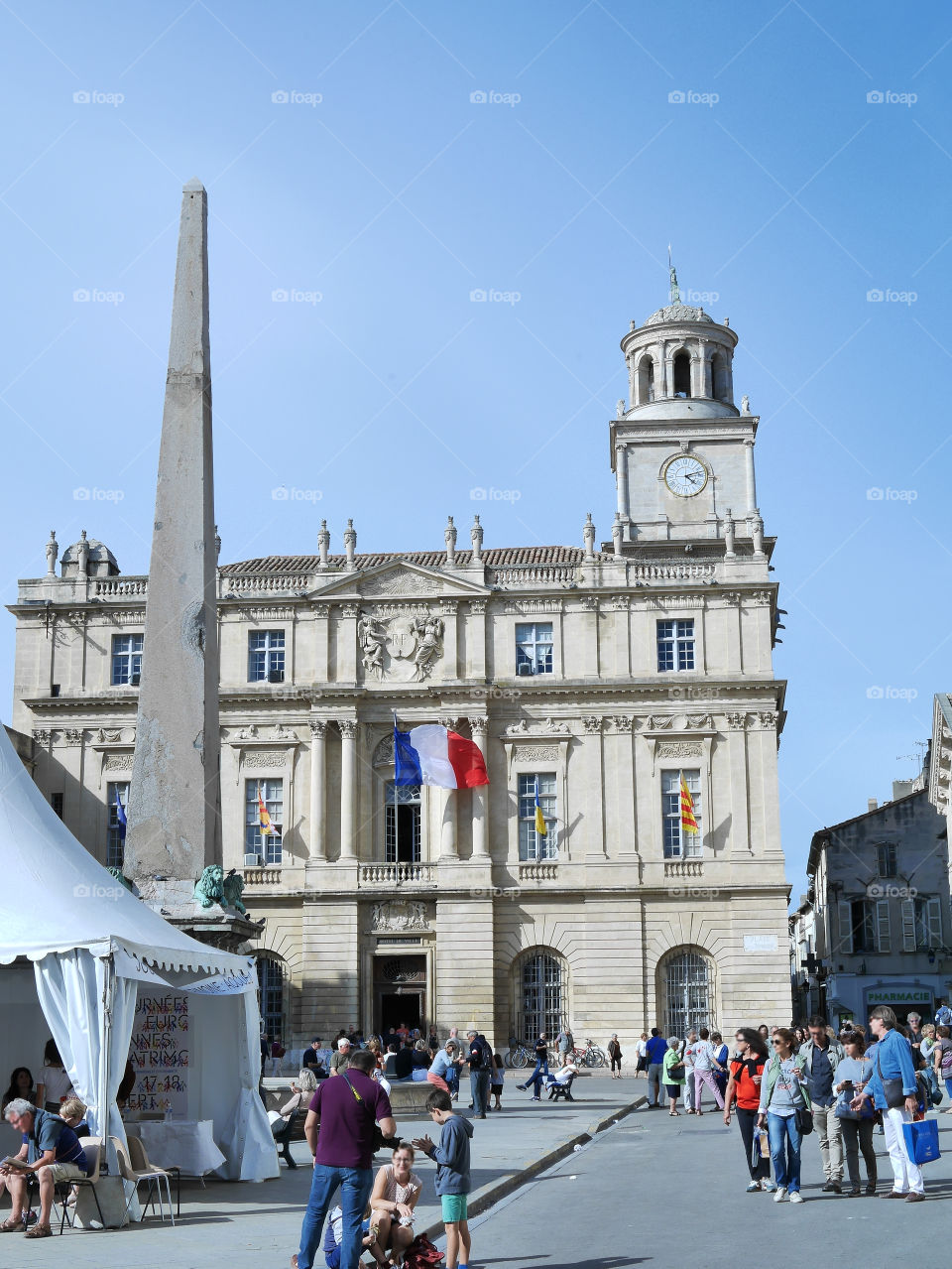 flag in Arles (France)