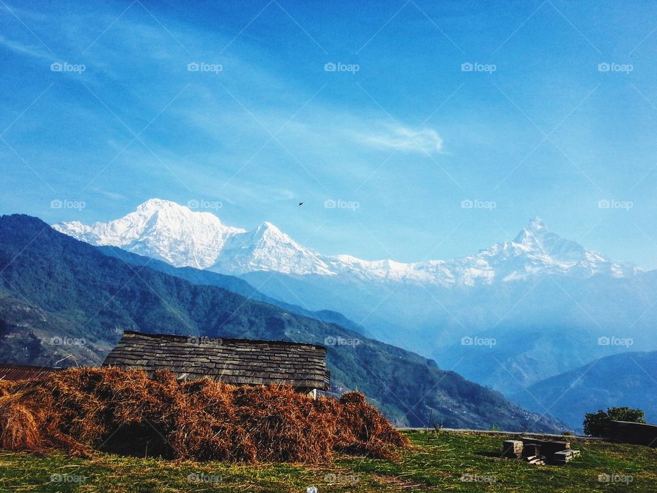 Annapurna Range view from Dhampus,Nepal