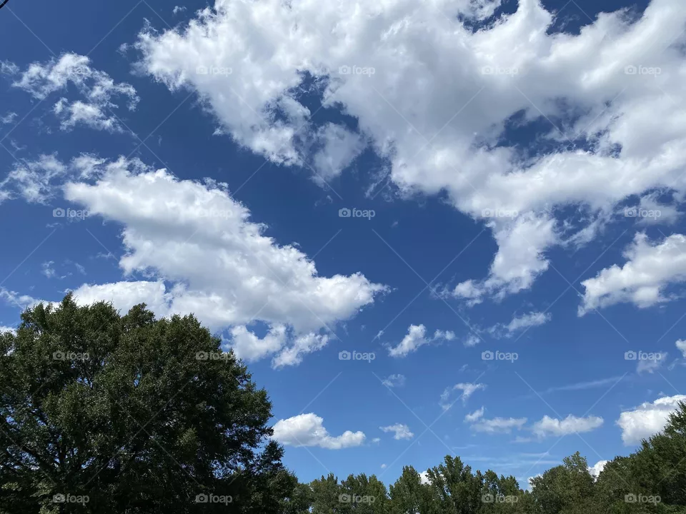 Beautiful blue sky 