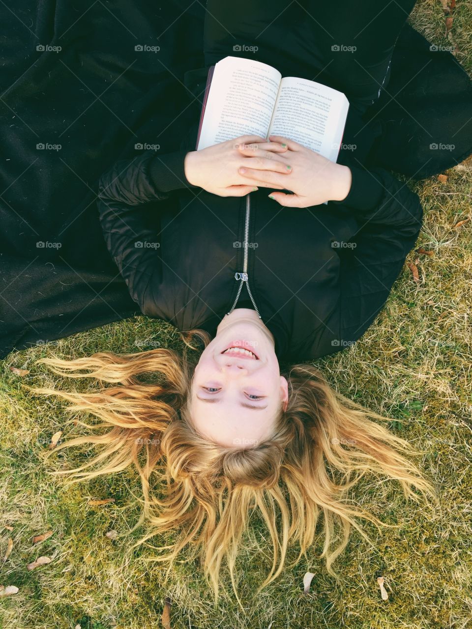 Happy girl in the park