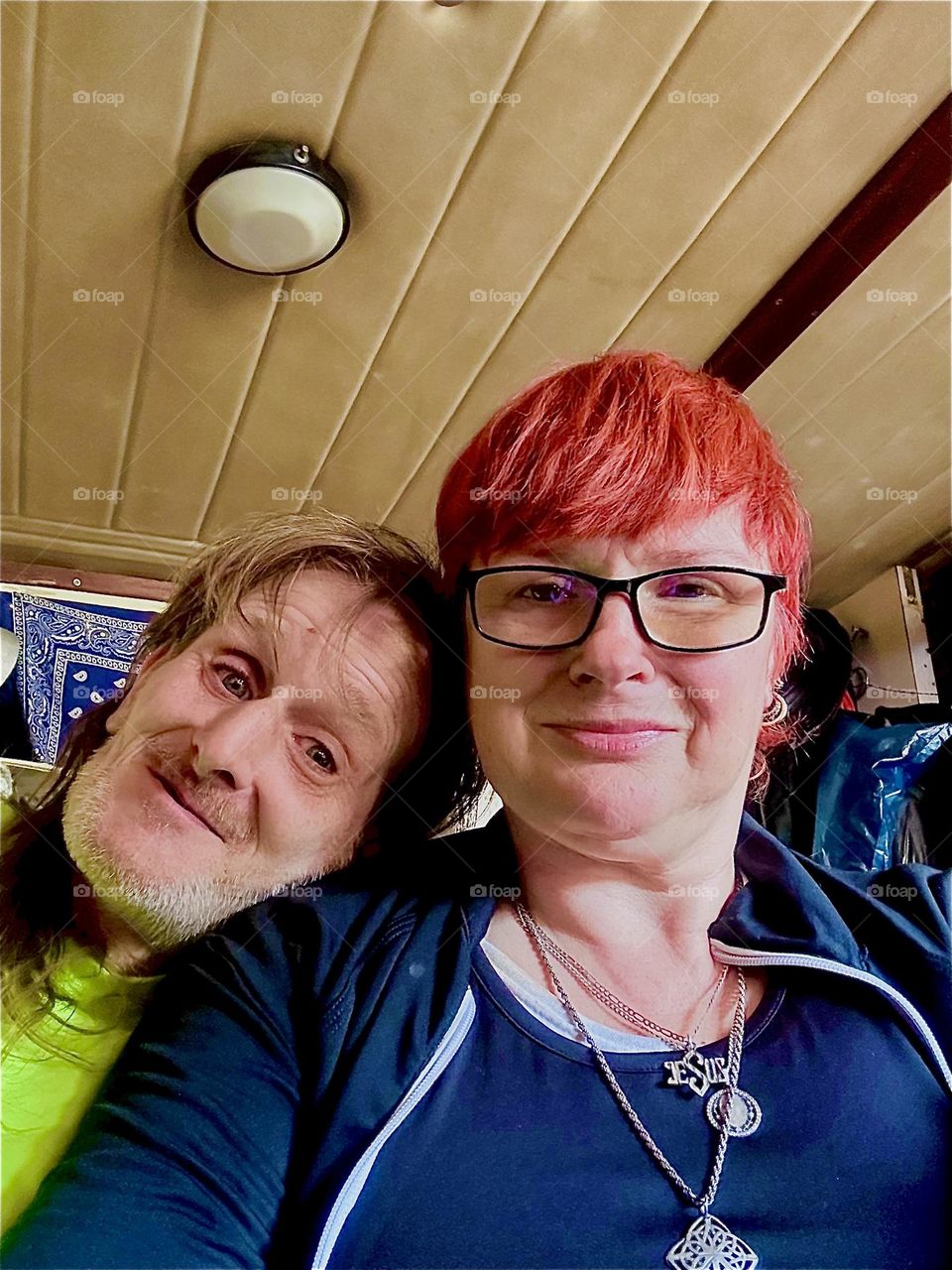 This is me, “Petra Schiller” a.k.a. “Maxine Firefox” a.k.a. “Maximiliane Feuerfuchs” and my man “Timothy Trespas” aboard the “28 ft 1969 Luhrs” cabin cruiser we call “Salvation”. It has been our home for quite a few years. 2024. Hypnotic Productions