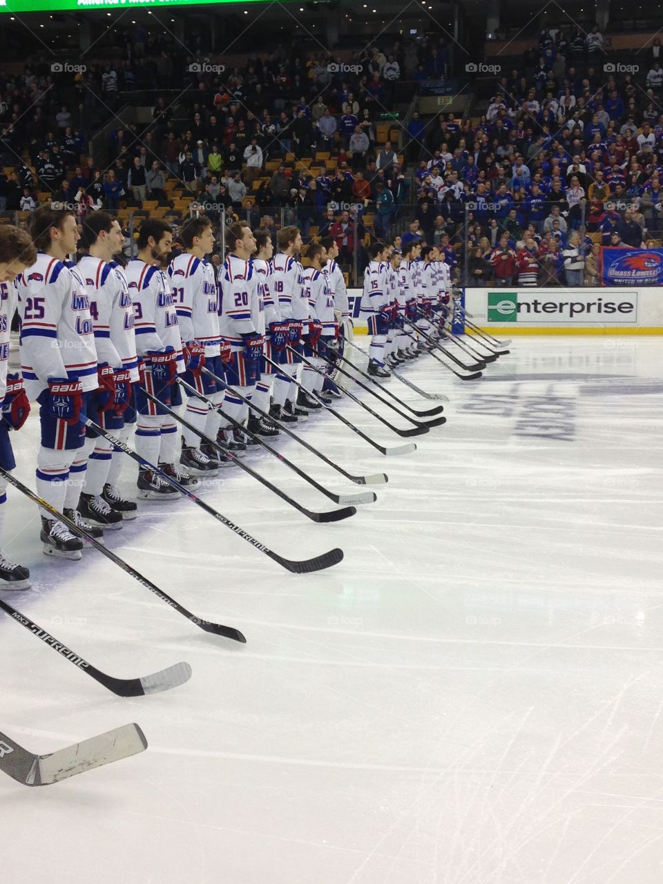 Uml men's hockey. Hockey east semi finals game at td garden Boston ma