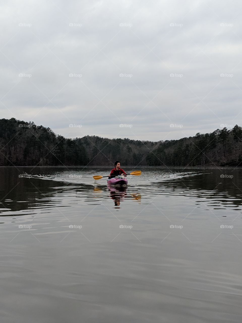 kayaking on lake Altoona