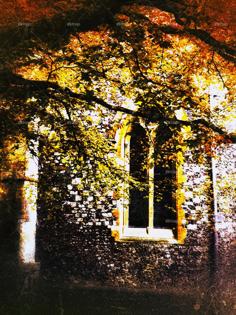 Autumn church
