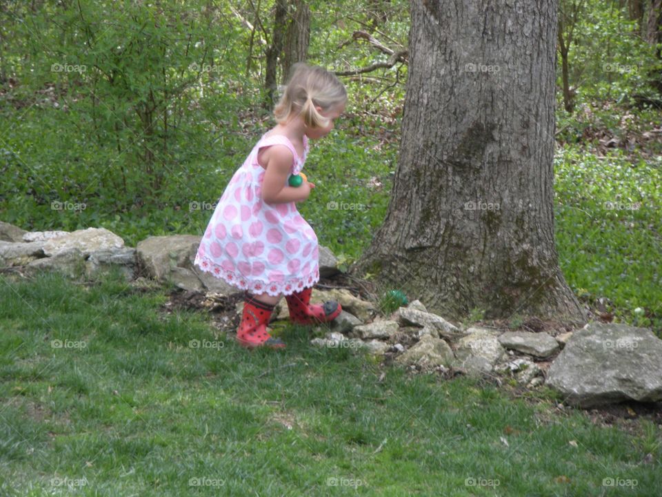 Easter egg hunting