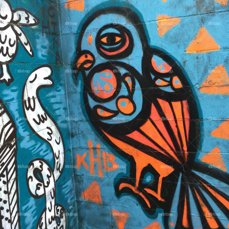 Graffiti bird 