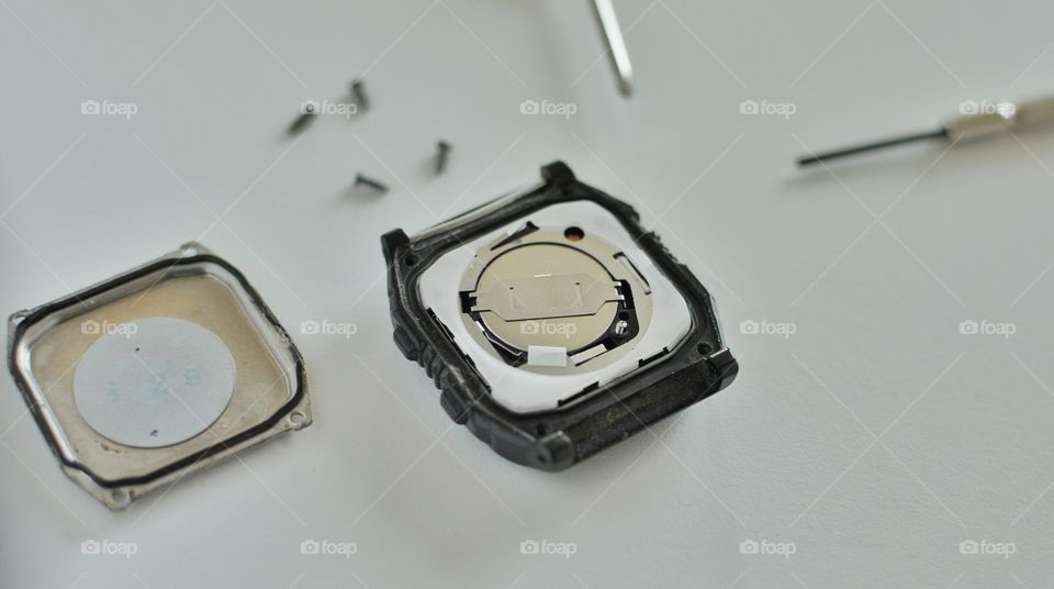 Battery replacement on digital watch