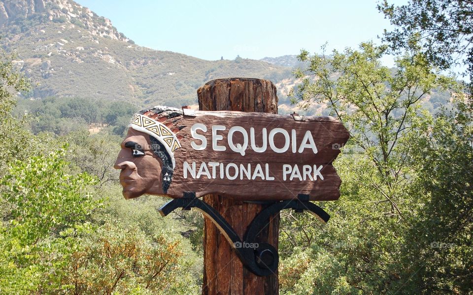 Sequoia National Park Sign