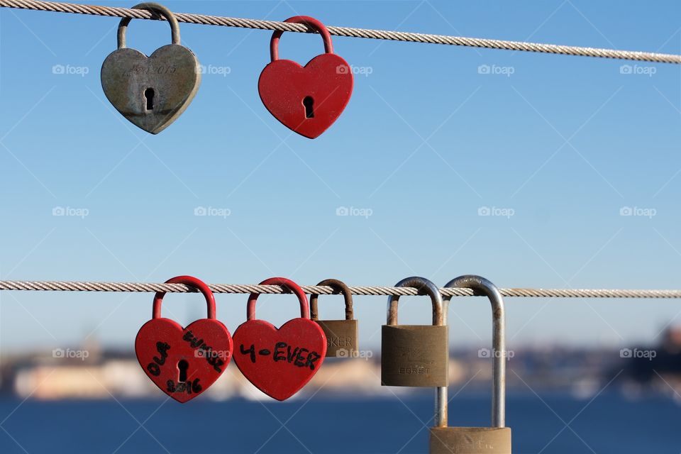 Padlocks, love in the air