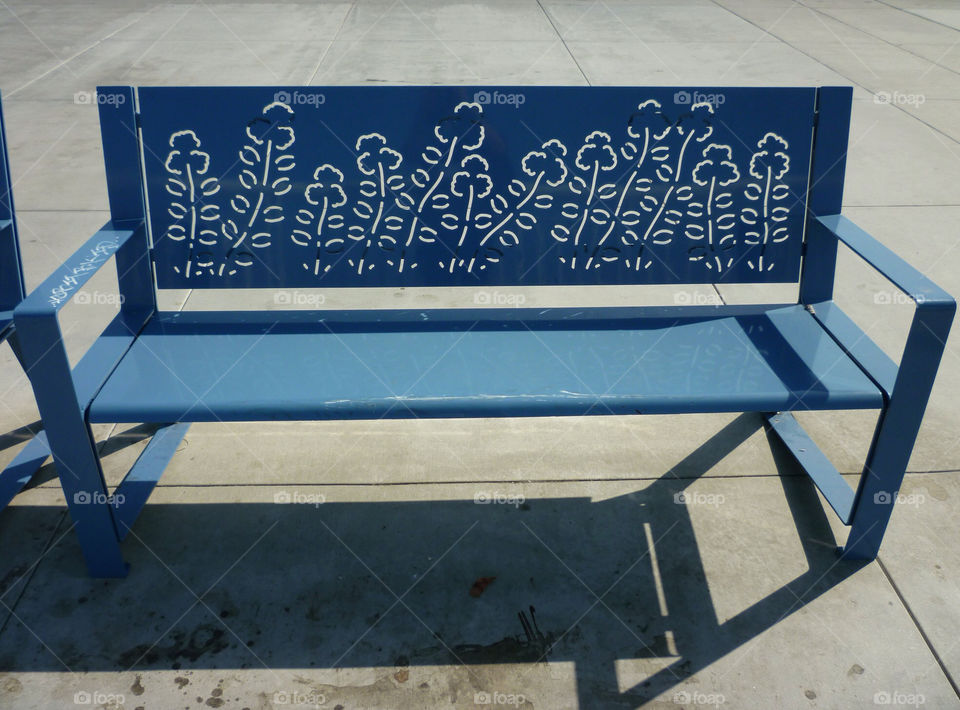 blue shadow bench by kenglund