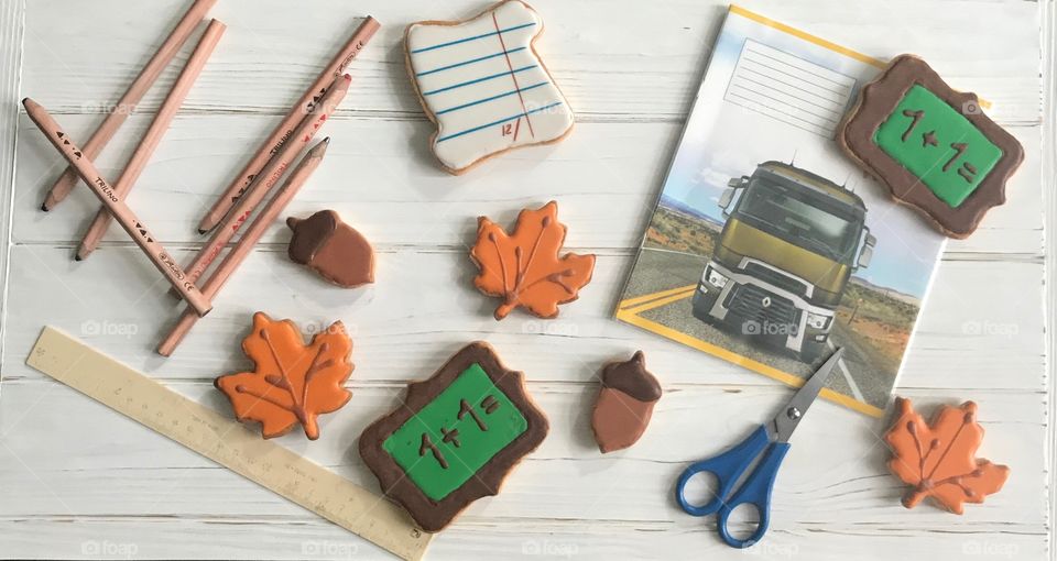 Autumn cookies-gift for Teacher’s Day, Back to School
