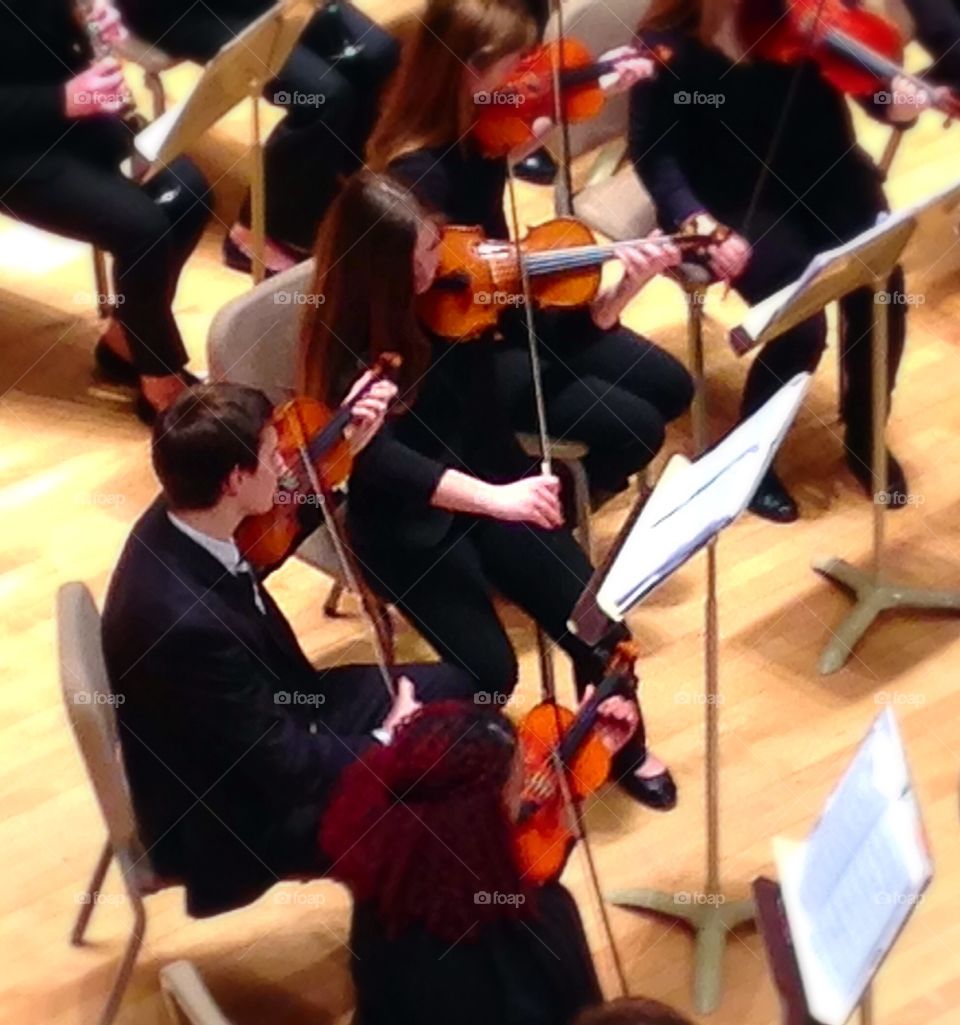 Beautiful music. Student musicians playing beautiful music - musical instruments mission 