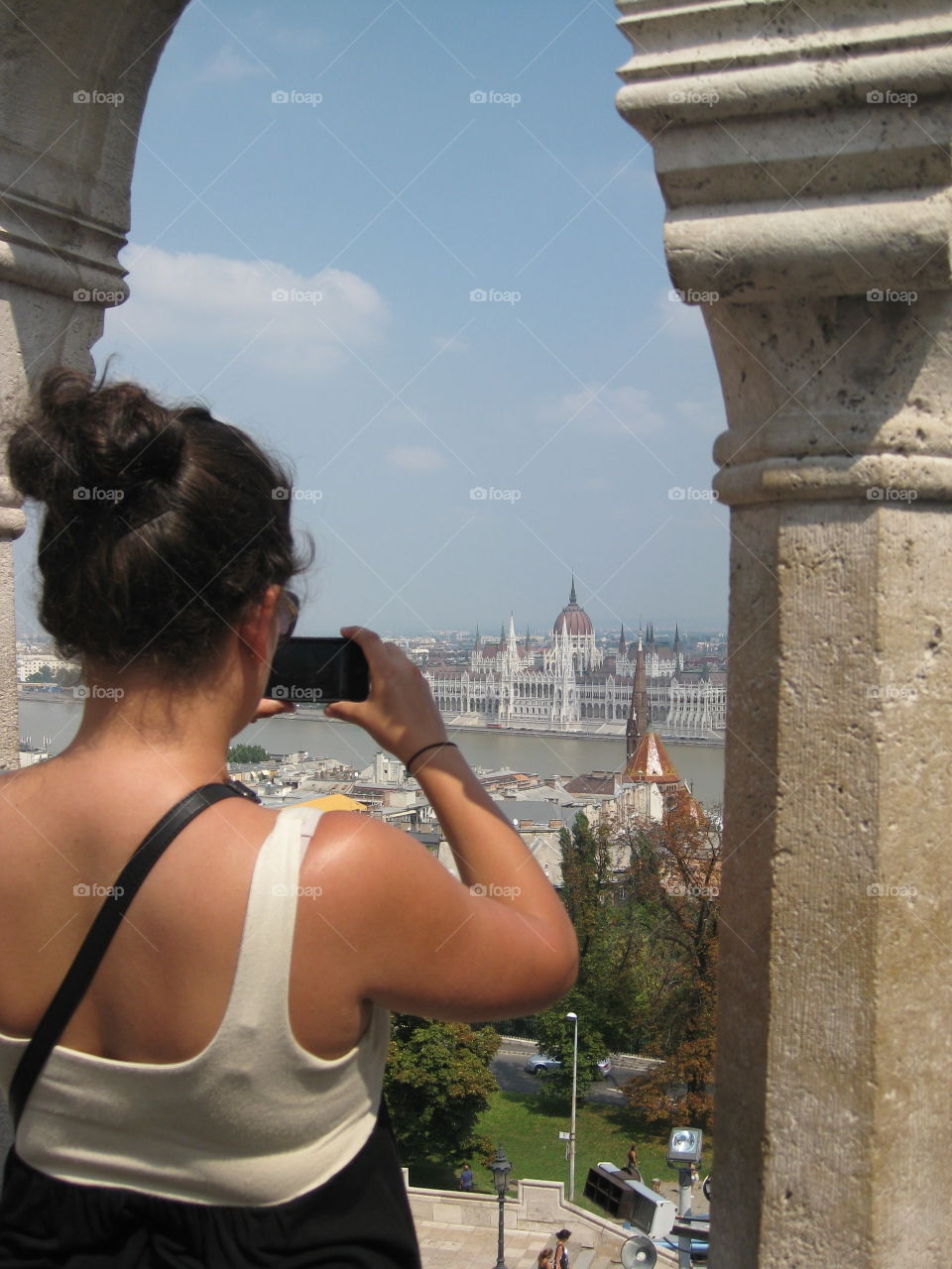 Picture taking in  Budapest