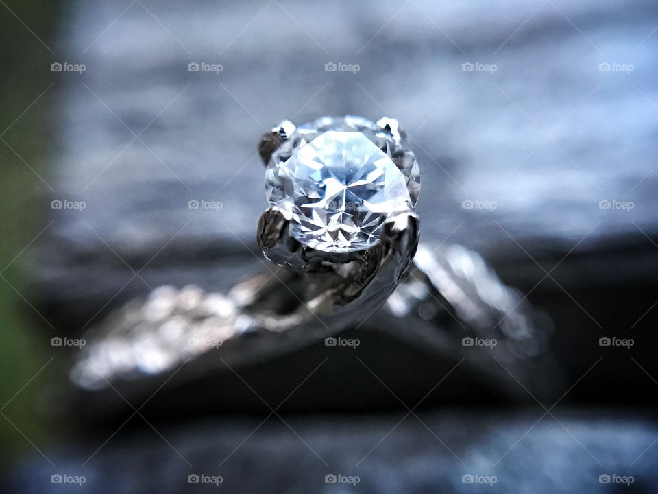 Close-up of diamond ring