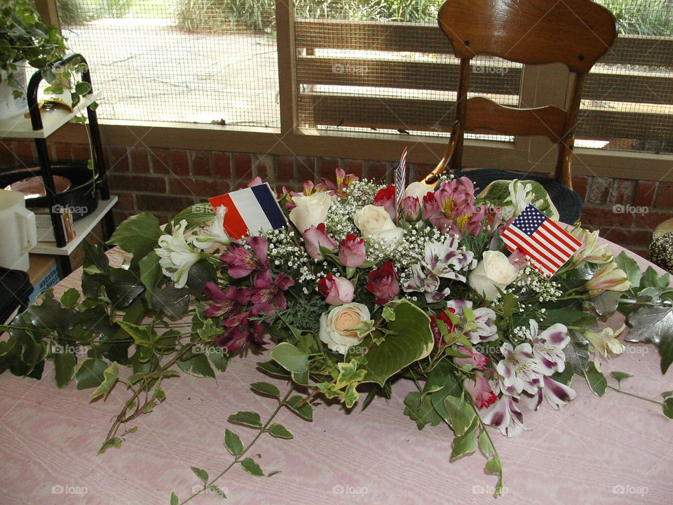 My flower arrangement for my marriage