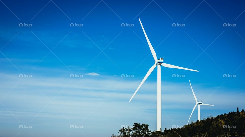Wind turbine at , Yeongam, South Korea 