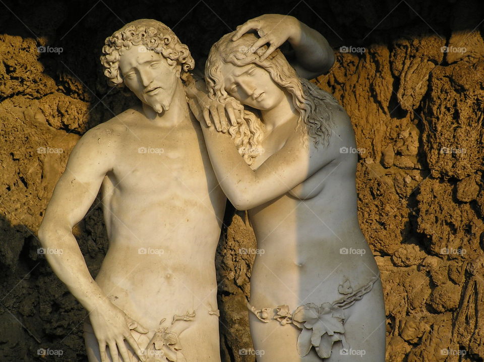 Statue in the Boboli Gardens Grotto Statue Florence Italy