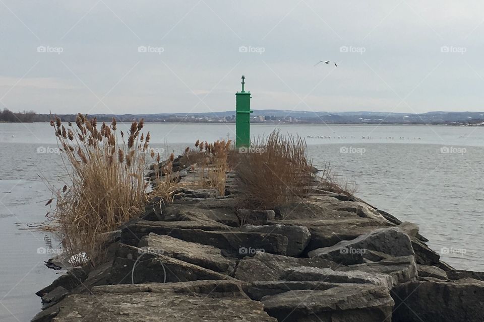 Water, No Person, Sea, Seashore, Lighthouse