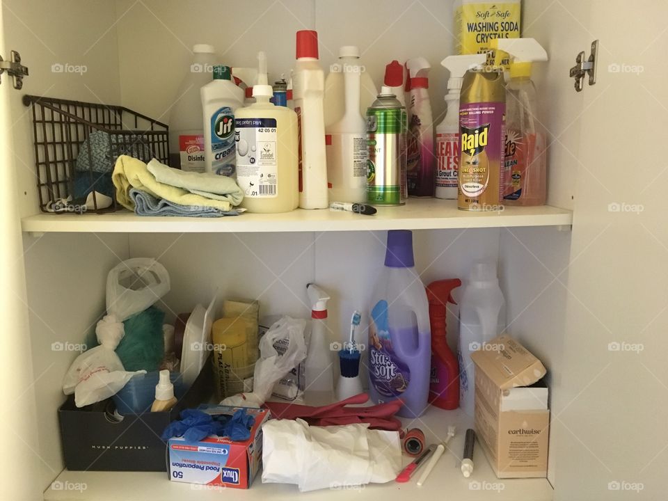Cleaning cupboard
