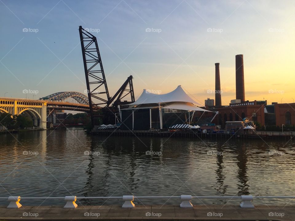 Water, No Person, River, Bridge, Travel