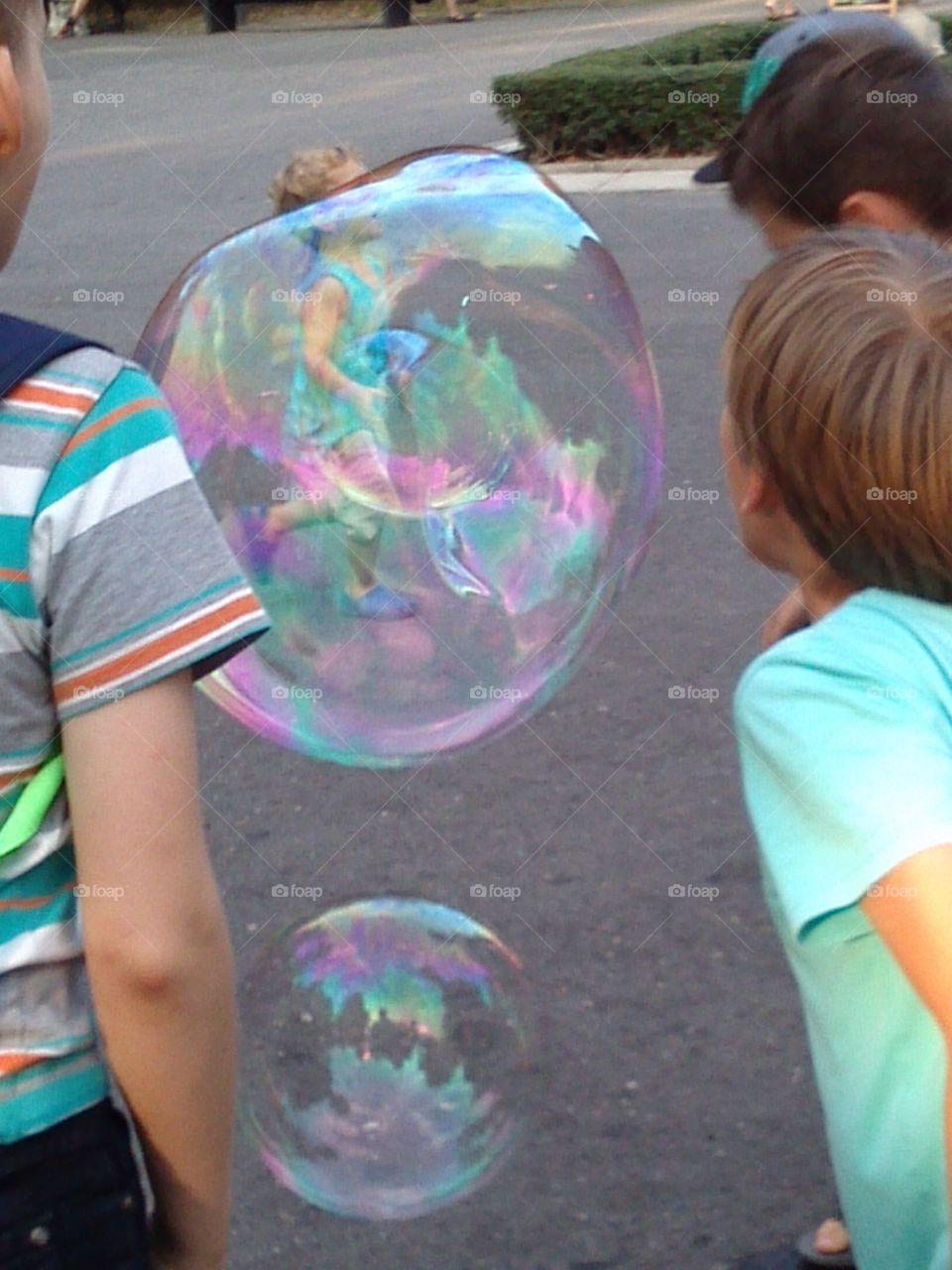 soap bubbles