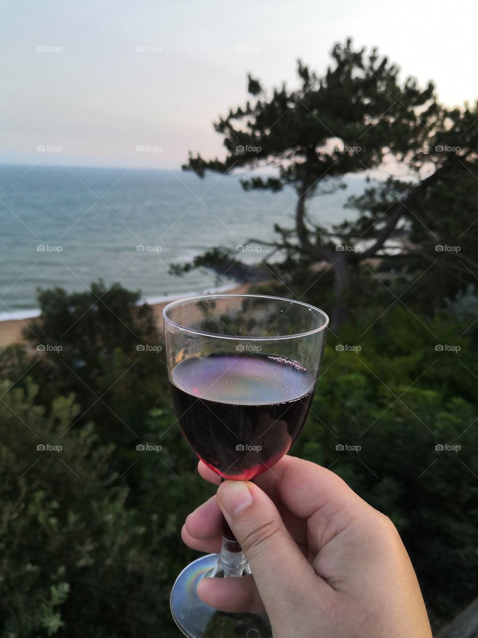 Wine at the seafront