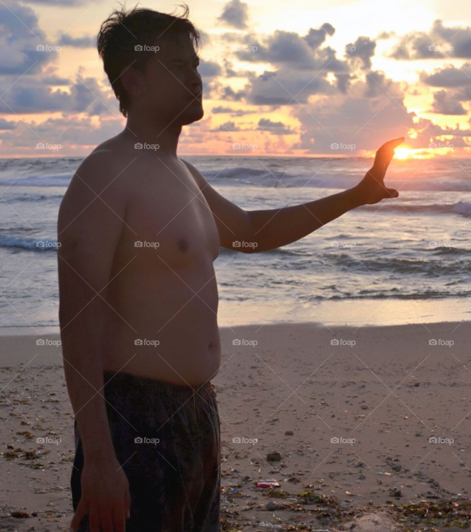 sunset n silent waves