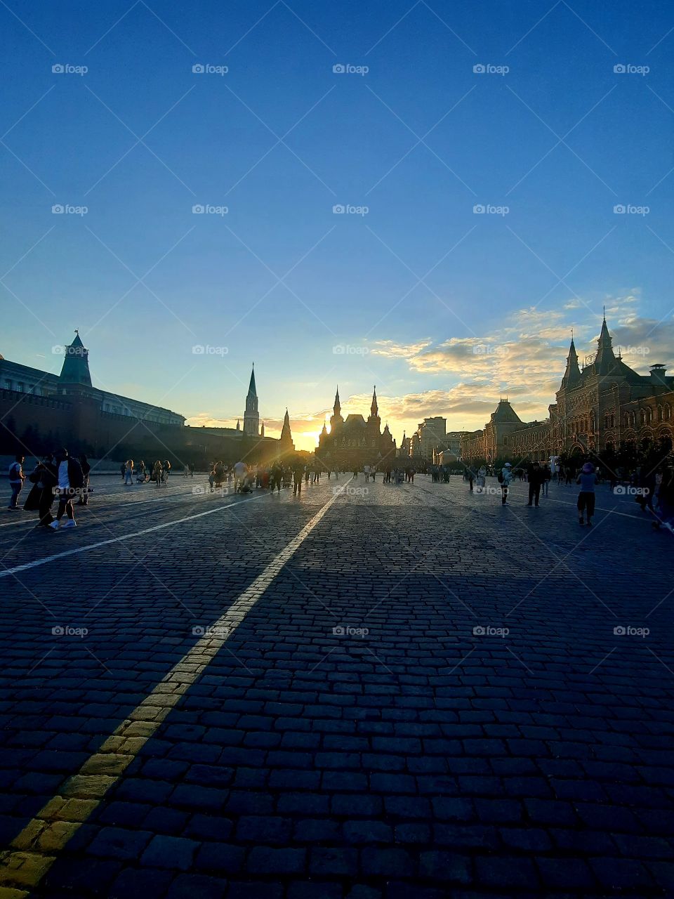 Red Square at sunset