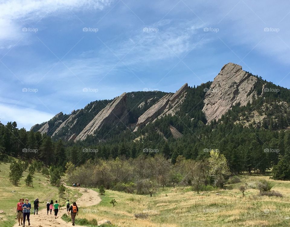 Flatiron Mountains near Boulder, CO
