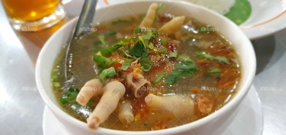 chicken leg soup