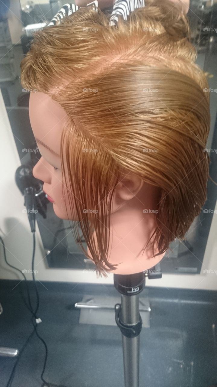 hair training doll head