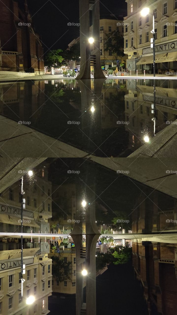 water reflection and upside down