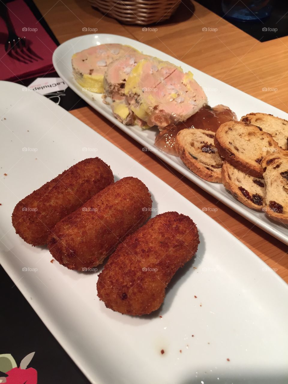 Spanish Croquetas and Pate