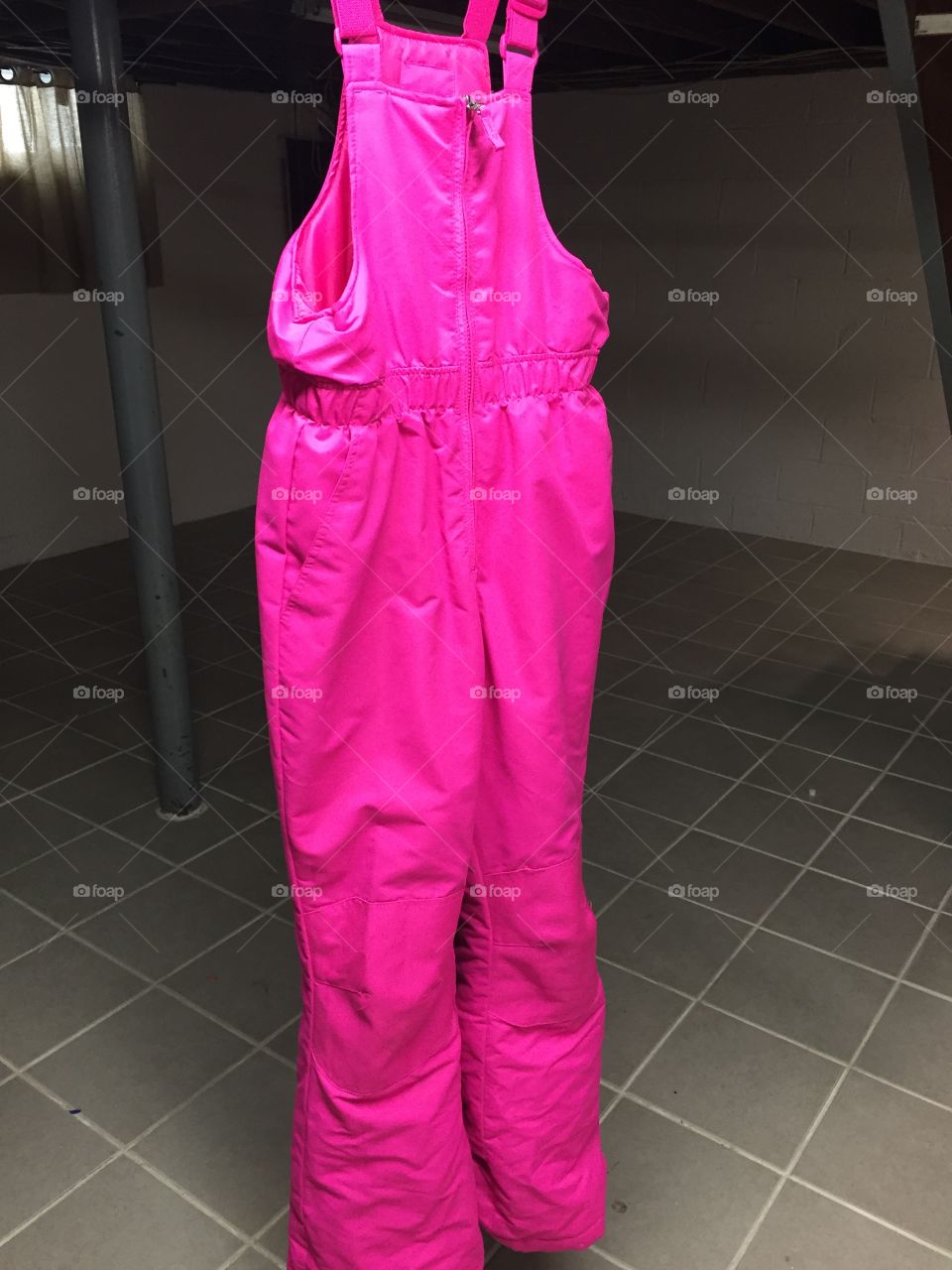 Pink snow jumpsuit 