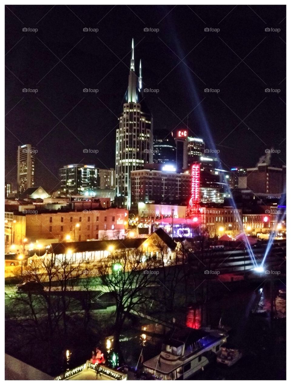 Nashville skyline at night 
