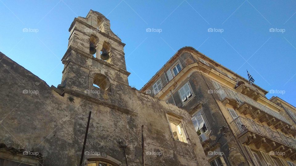 Amazing history architecture from Greece Corfu island...