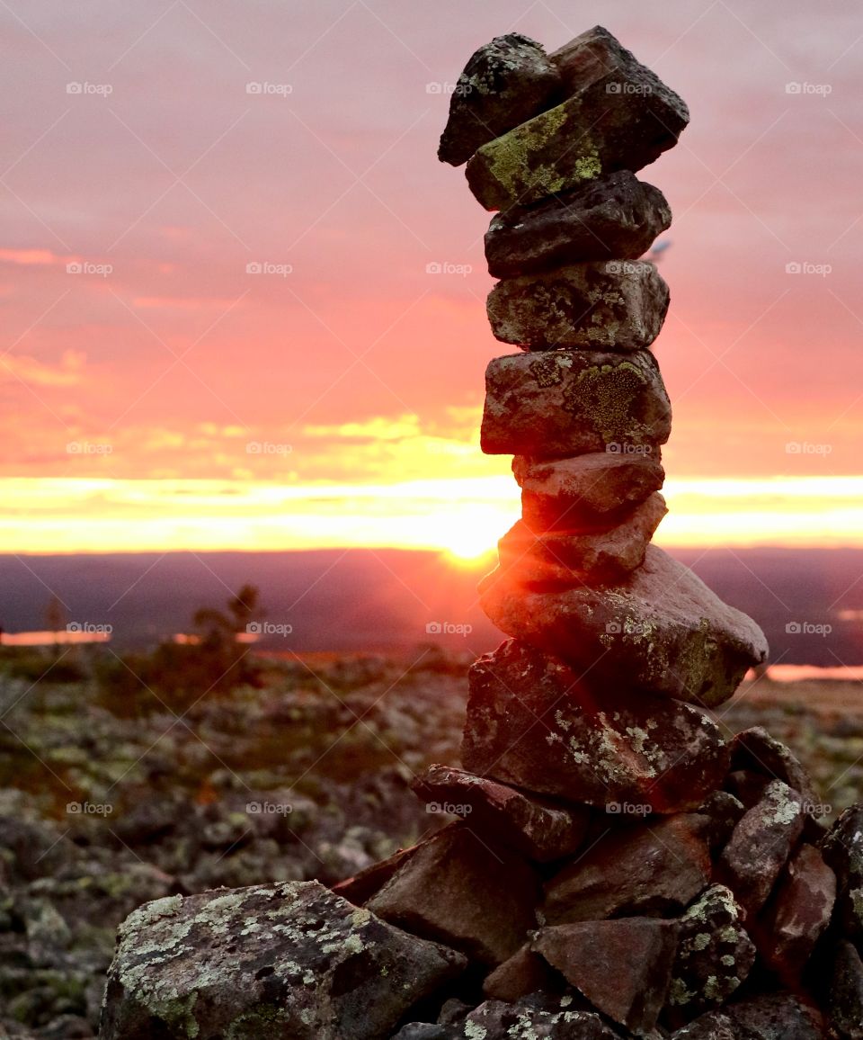 
Stones at the top of the mountain