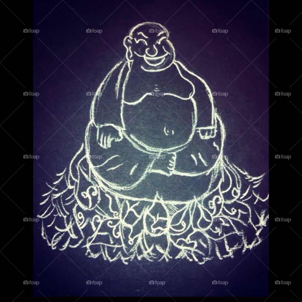 Hand drawn Buddha 