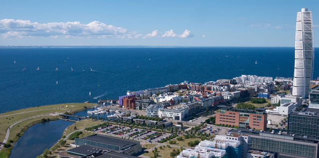 malmö sweden blue summer by himlabild