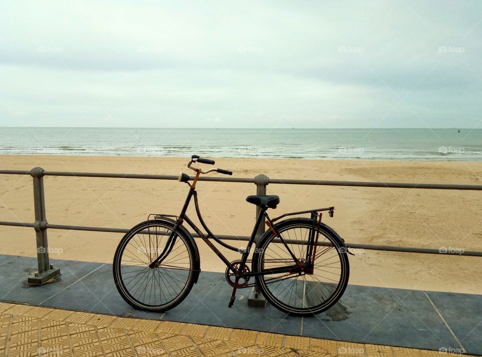 bycicle on the beach