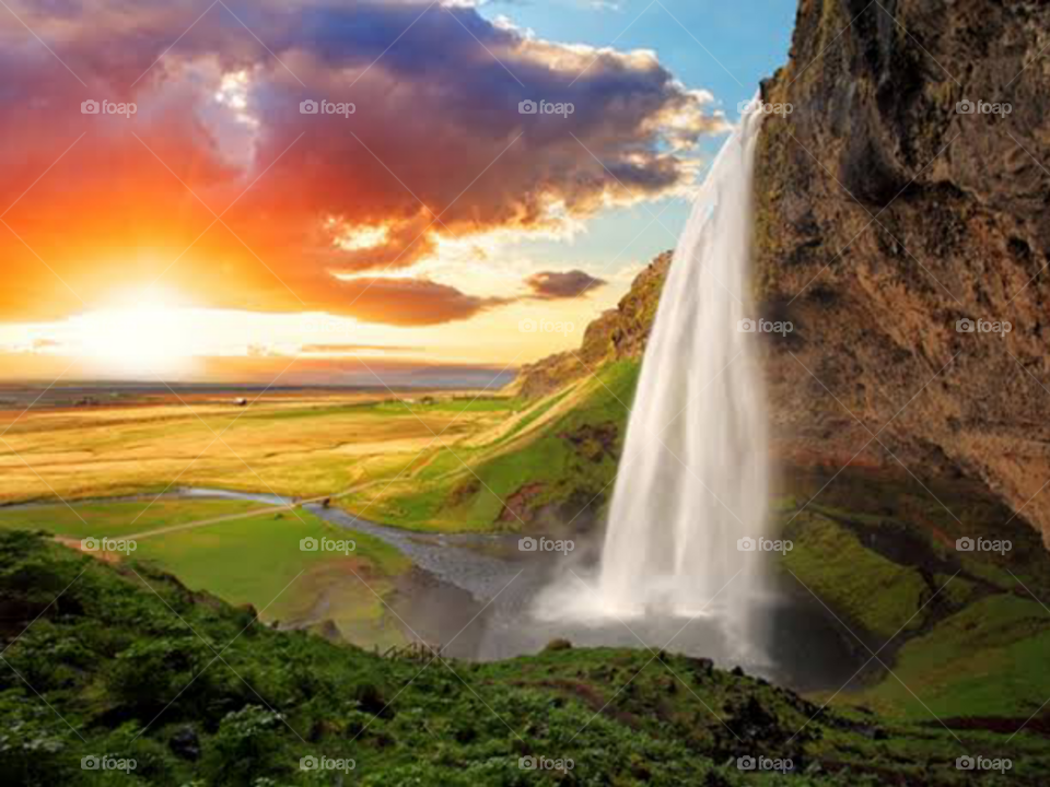 The Beautiful Waterfall