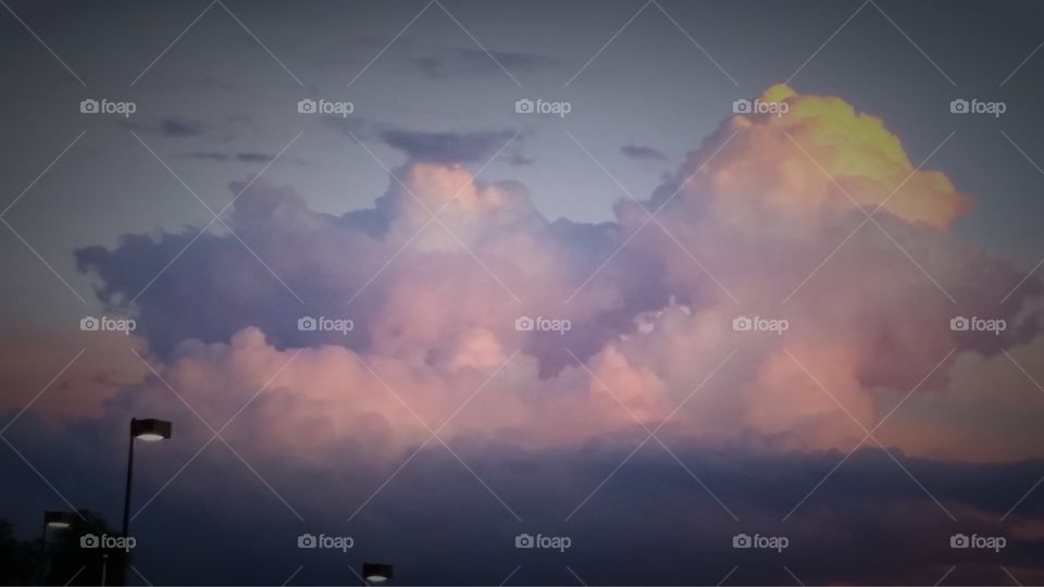 Clouds at sunset