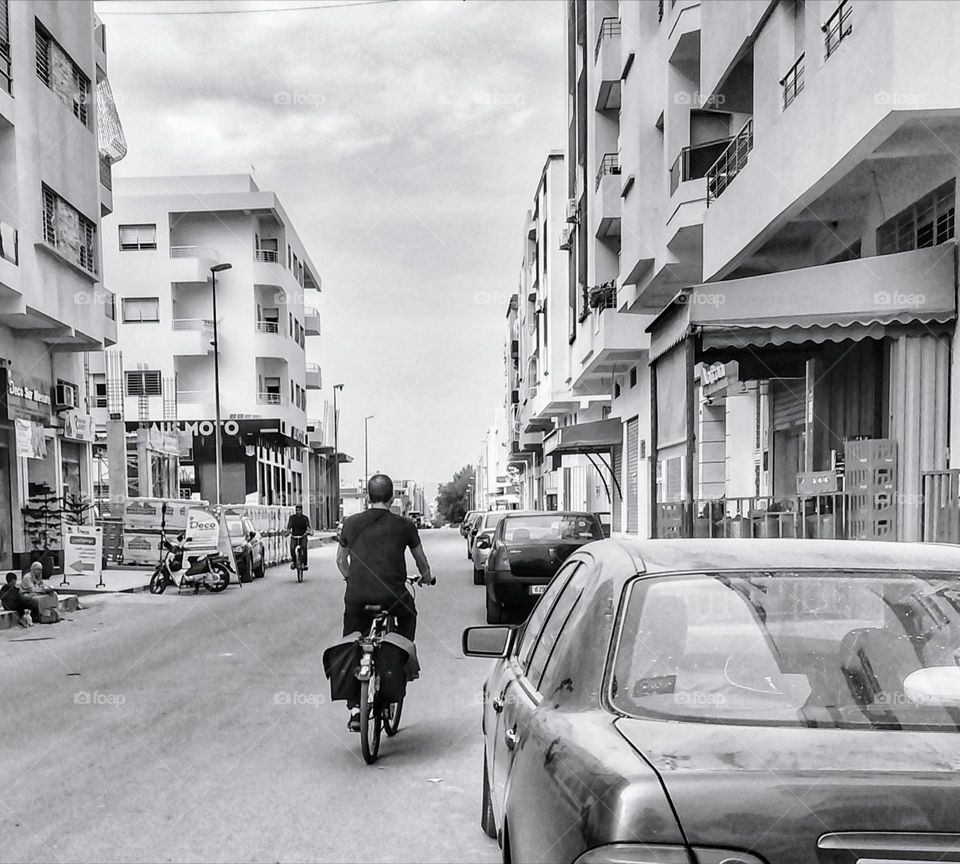 Bicycles in the street