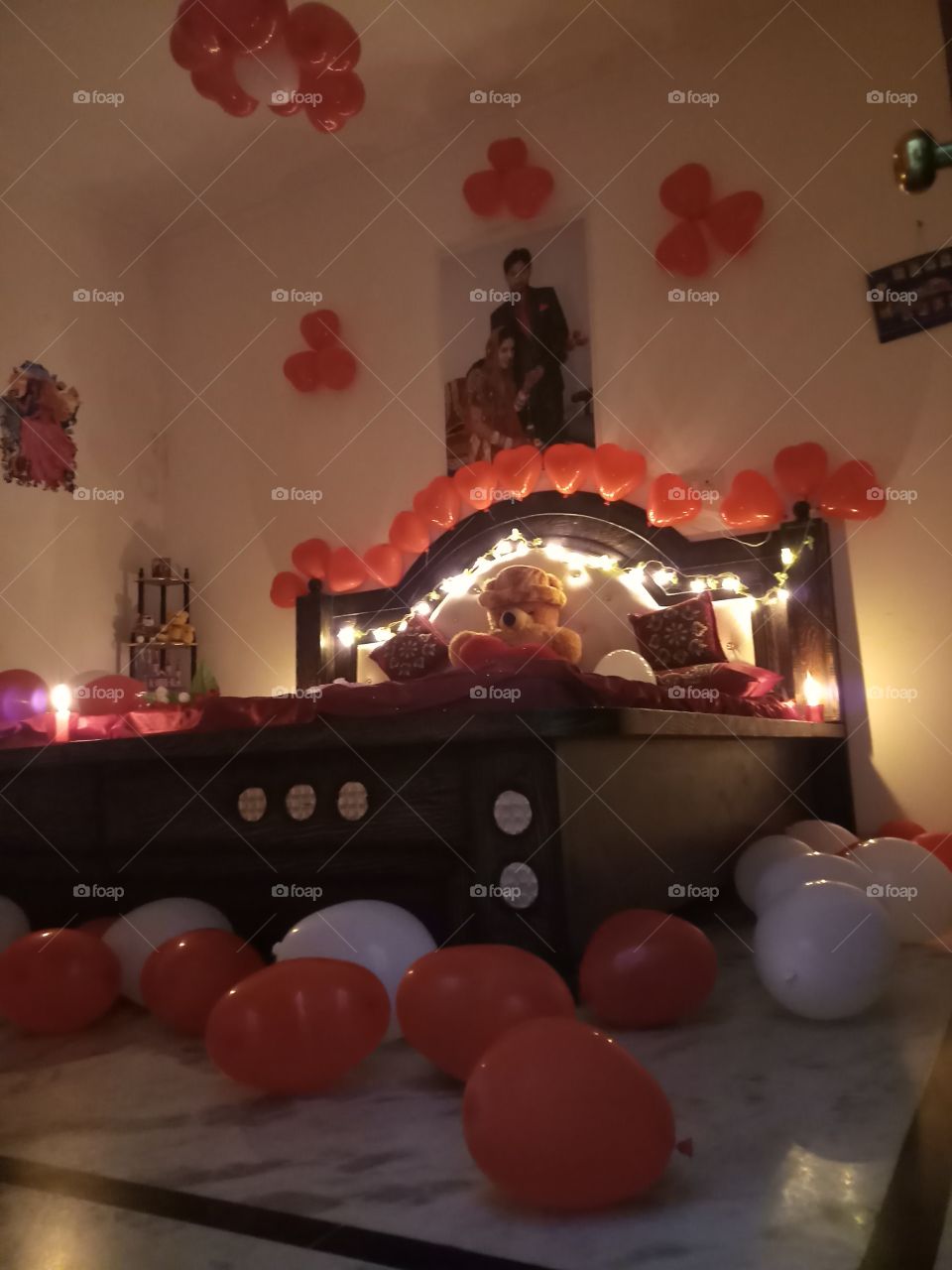 Romantic room decoration