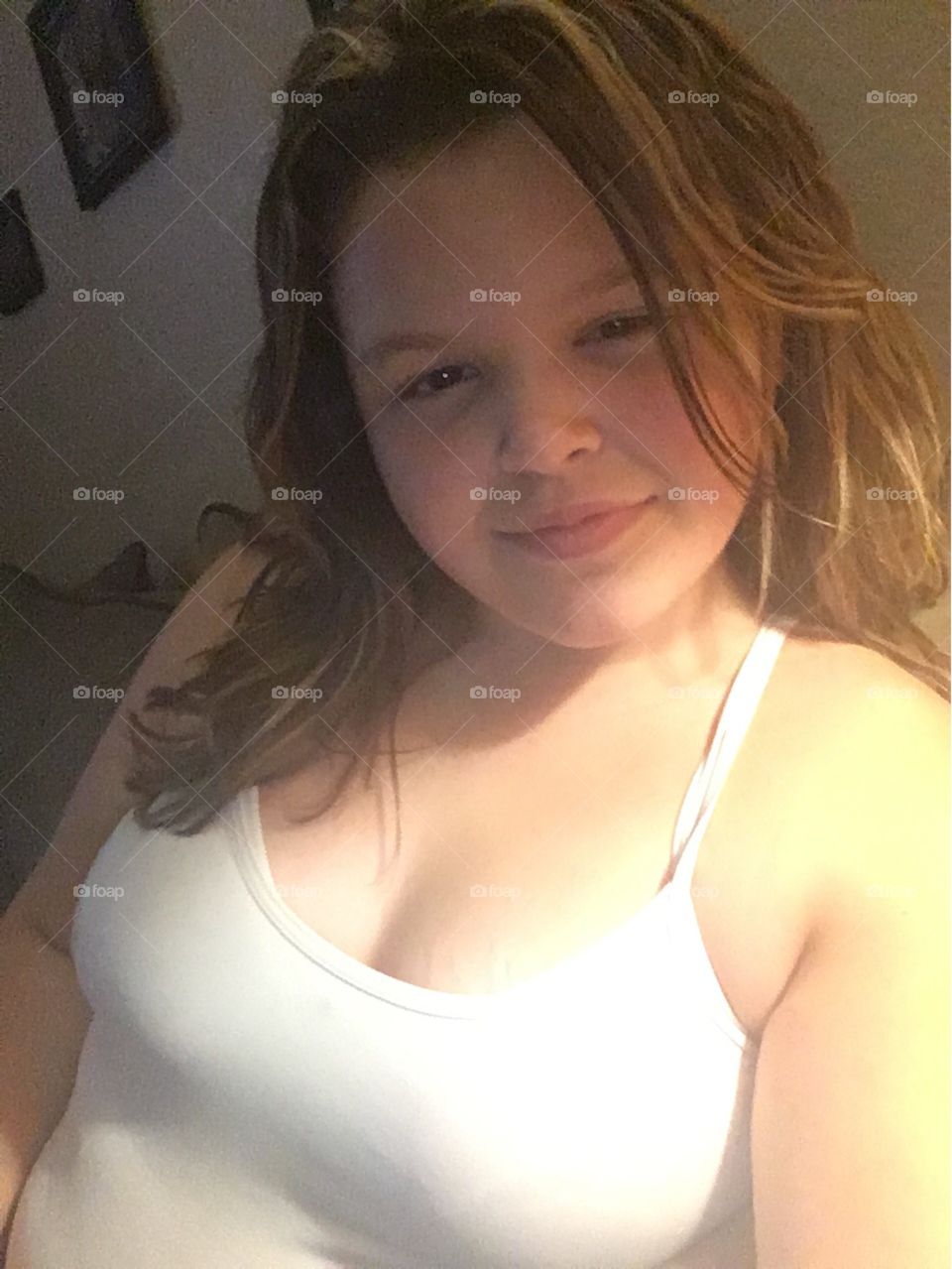 Beautiful teenage plus model