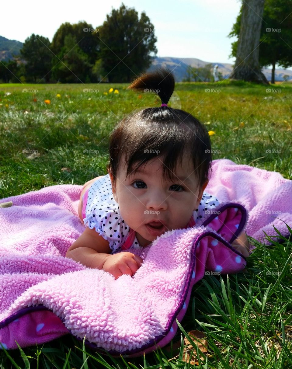 baby at the park