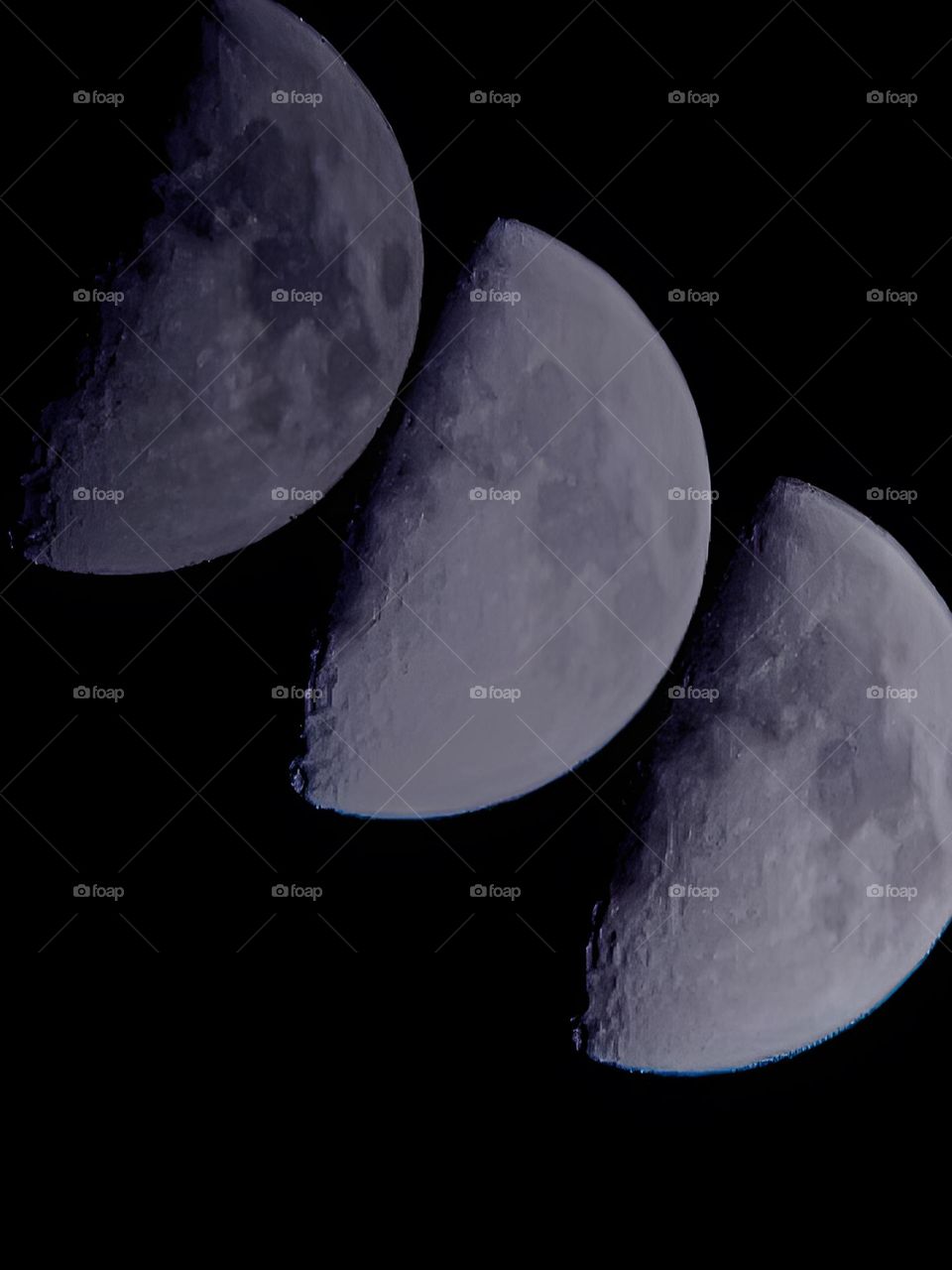 Moon stages at it sets for the night